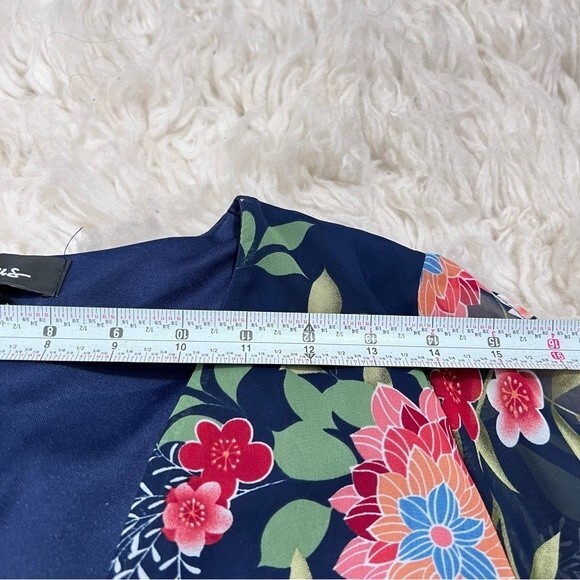 Lulus Run Away With Me Navy Blue Floral Print Long Sleeve Romper - Picture 8 of 13